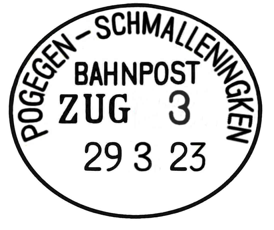 POGEGEN-SCHMALLENINGKEN BAHNPOST