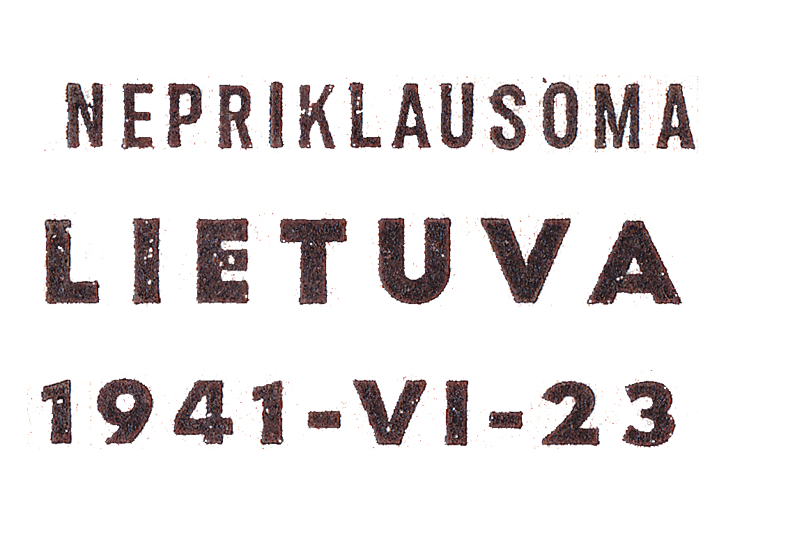 Deutsche Besetzung WK. II – Litauen