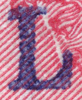 Buchstabe L &ndash; Typ I, klare Querstriche