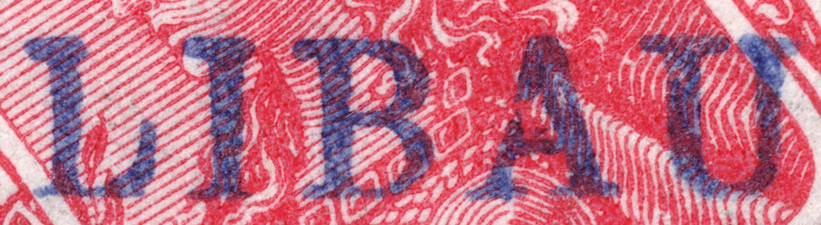 LIBAU-Aufdruck Typ II &ndash; sp&auml;te Verschlei&szlig;stufe